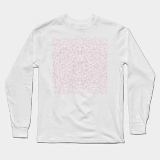 Abstract Collide Raspberry Long Sleeve T-Shirt